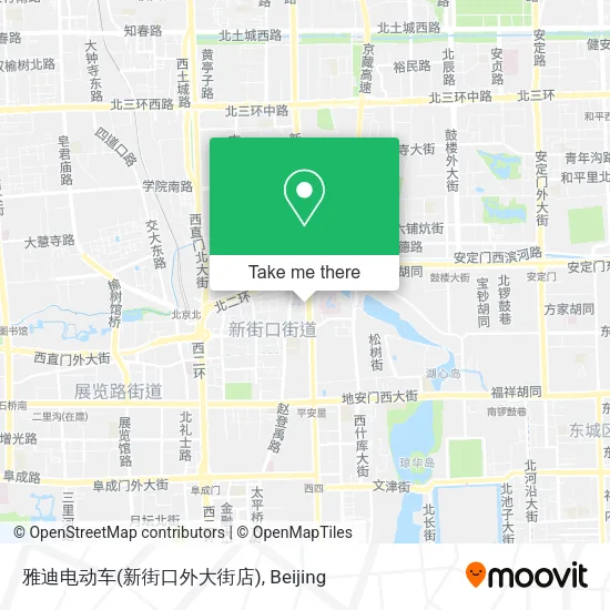 雅迪电动车(新街口外大街店) map