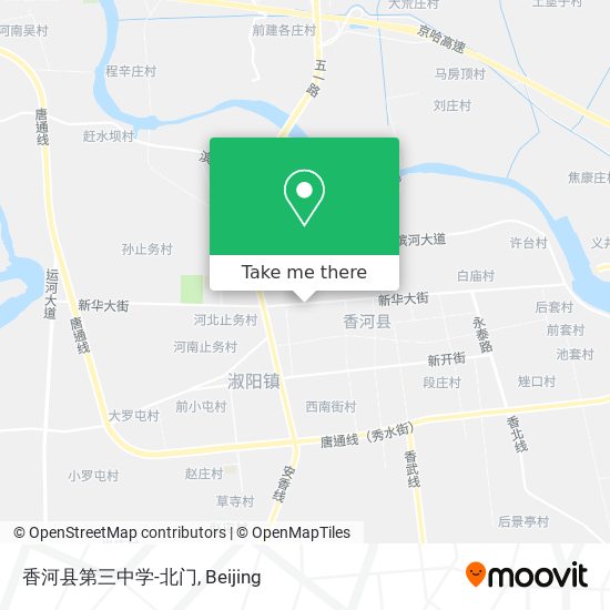 香河县第三中学-北门 map