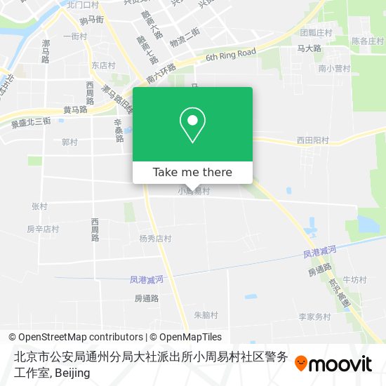 北京市公安局通州分局大社派出所小周易村社区警务工作室 map