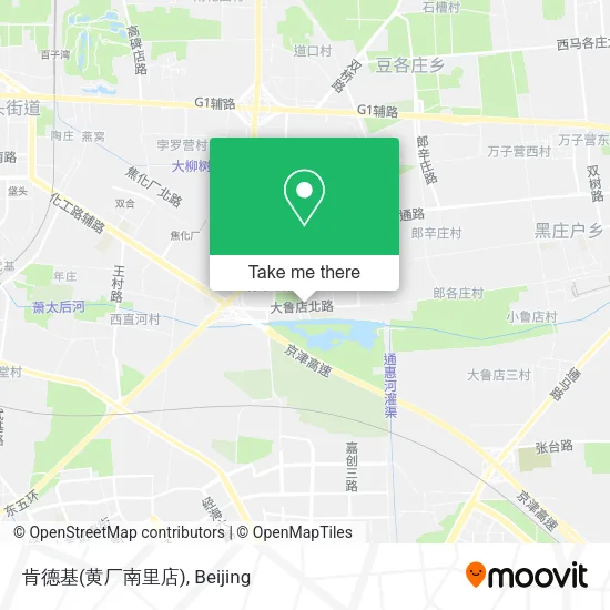 肯德基(黄厂南里店) map