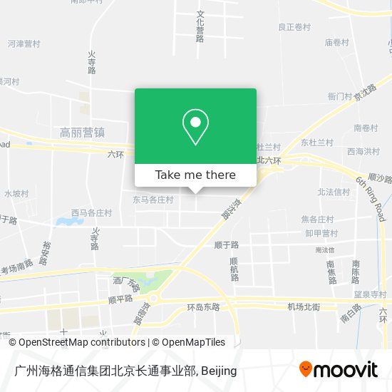 广州海格通信集团北京长通事业部 map