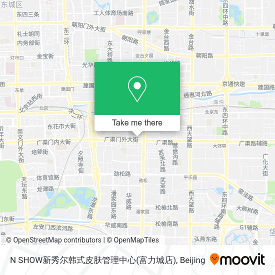 N SHOW新秀尔韩式皮肤管理中心(富力城店) map