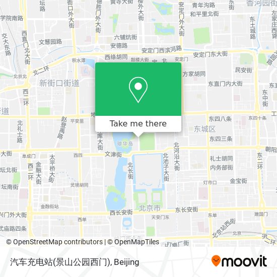 汽车充电站(景山公园西门) map