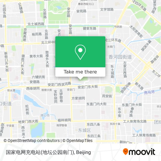 国家电网充电站(地坛公园南门) map