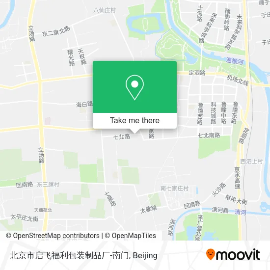 北京市启飞福利包装制品厂-南门 map