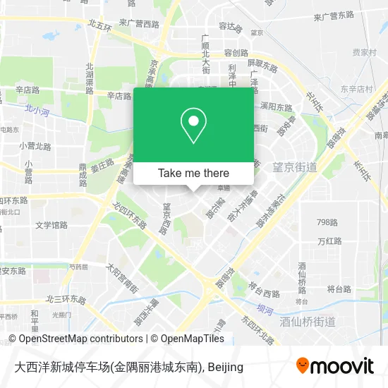 大西洋新城停车场(金隅丽港城东南) map