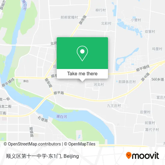 顺义区第十一中学-东1门 map