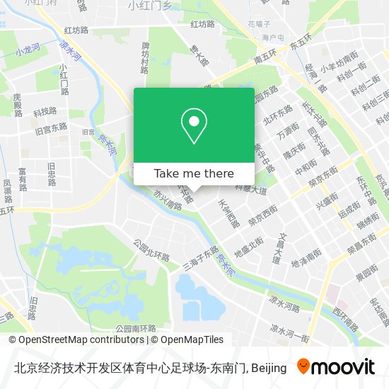北京经济技术开发区体育中心足球场-东南门 map