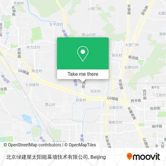 北京绿建屋太阳能幕墙技术有限公司 map
