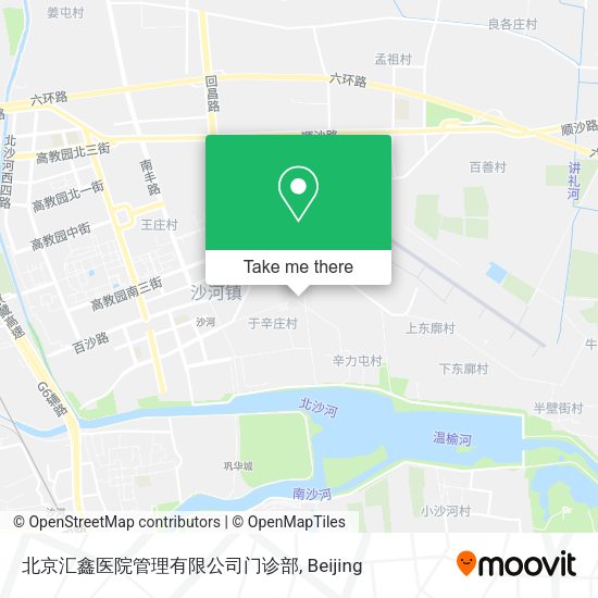 北京汇鑫医院管理有限公司门诊部 map