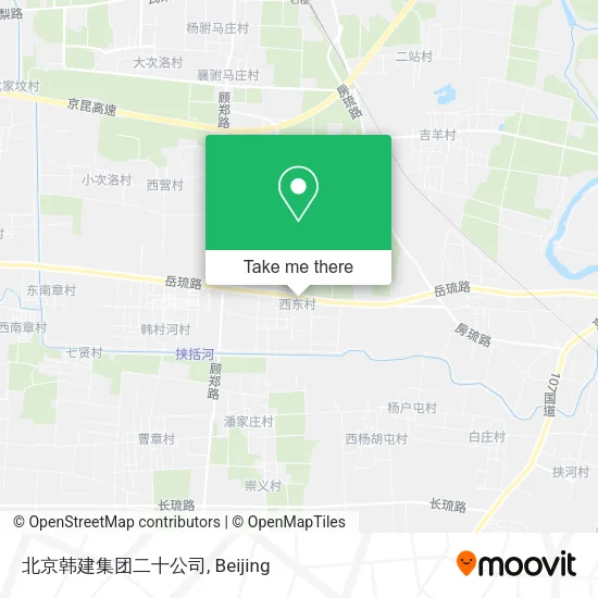 北京韩建集团二十公司 map