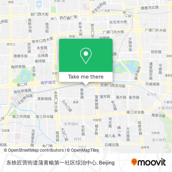 东铁匠营街道蒲黄榆第一社区综治中心 map