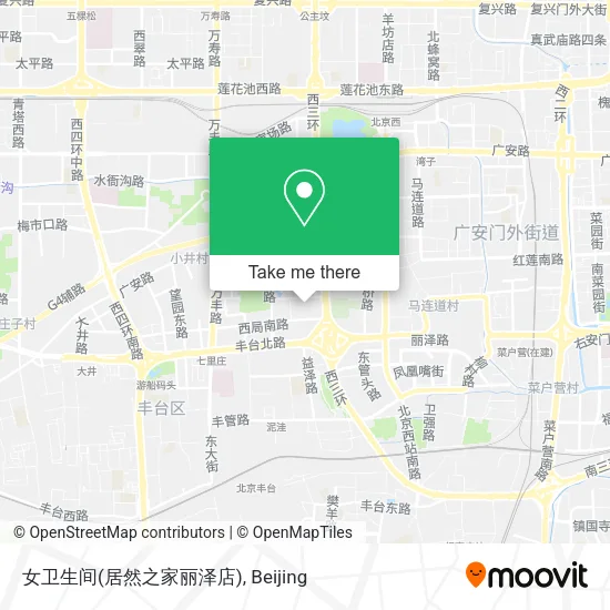 女卫生间(居然之家丽泽店) map