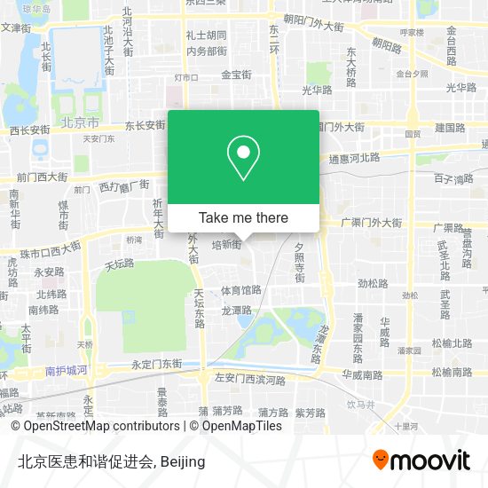 北京医患和谐促进会 map