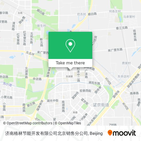 济南格林节能开发有限公司北京销售分公司 map
