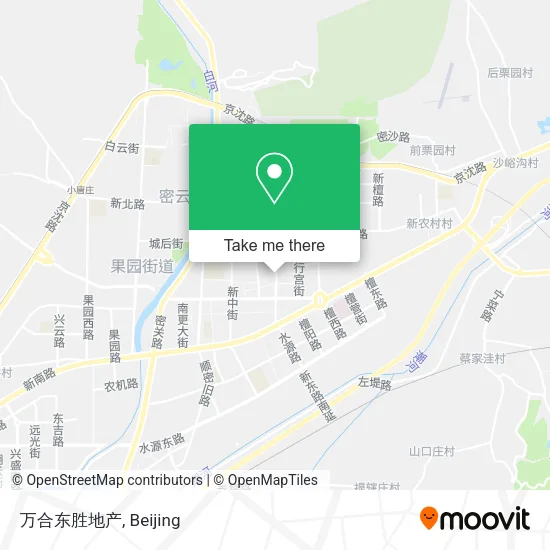 万合东胜地产 map