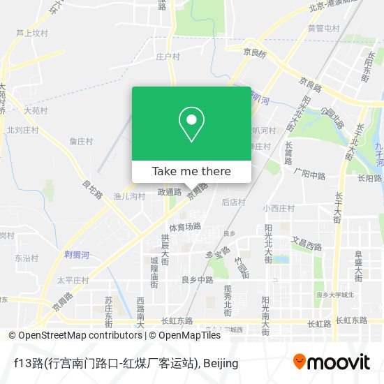 f13路(行宫南门路口-红煤厂客运站) map