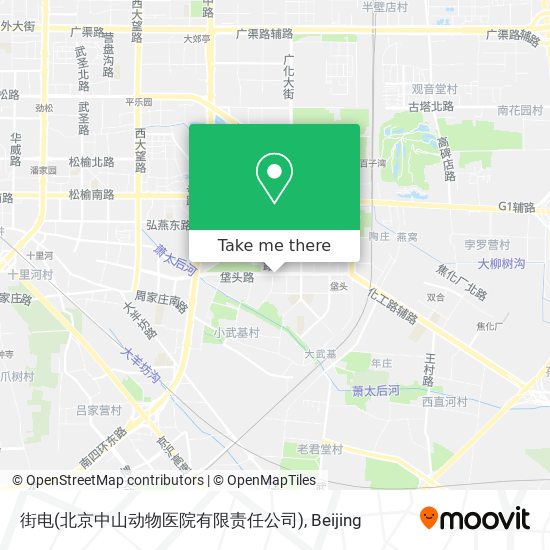 街电(北京中山动物医院有限责任公司) map