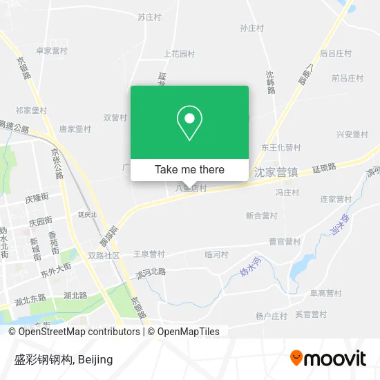 盛彩钢钢构 map