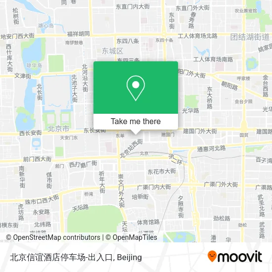 北京信谊酒店停车场-出入口 map