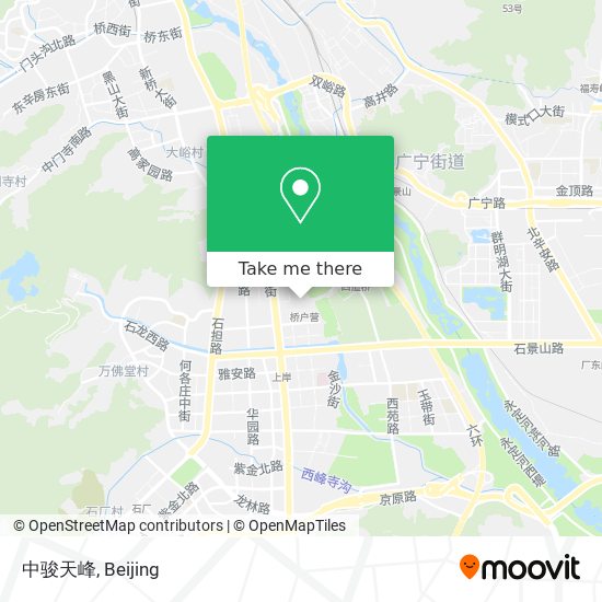 中骏天峰 map