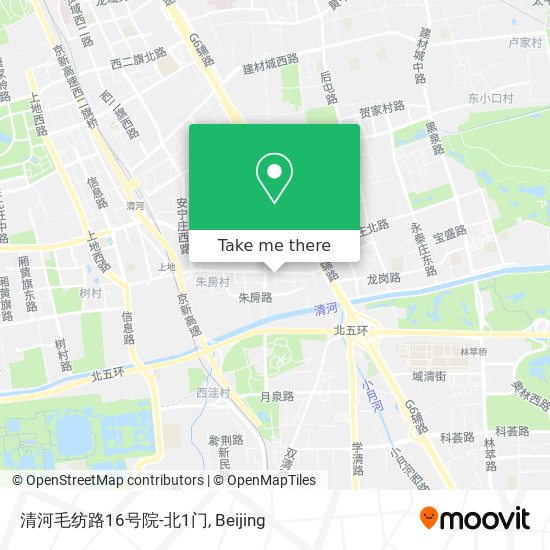 清河毛纺路16号院-北1门 map