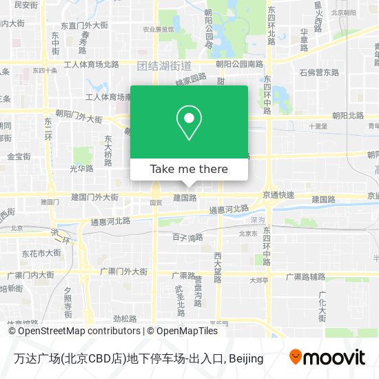 万达广场(北京CBD店)地下停车场-出入口 map