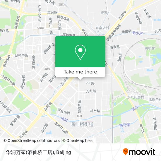 华润万家(酒仙桥二店) map