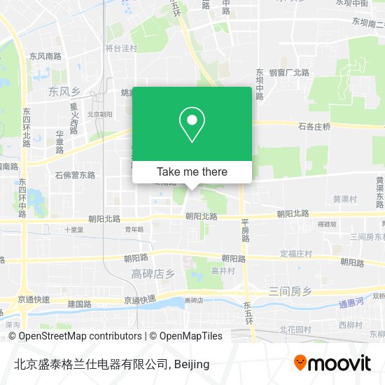 北京盛泰格兰仕电器有限公司 map