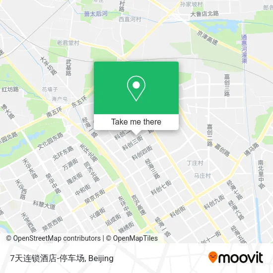 7天连锁酒店-停车场 map
