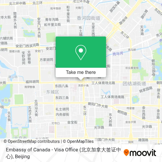 Embassy of Canada - Visa Office (北京加拿大签证中心) map