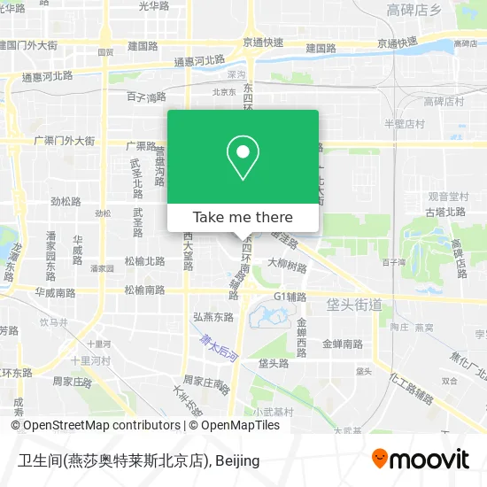 卫生间(燕莎奥特莱斯北京店) map