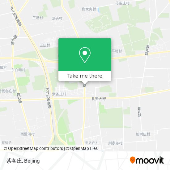 紫各庄 map