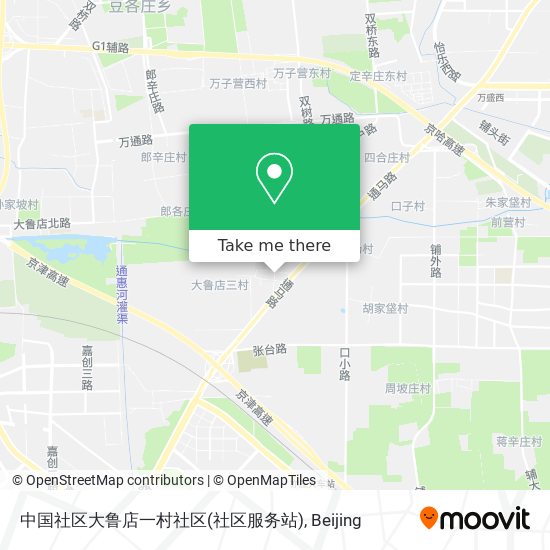 中国社区大鲁店一村社区(社区服务站) map