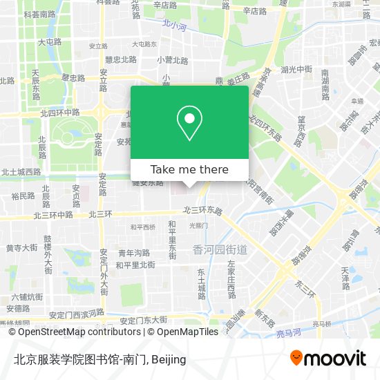 北京服装学院图书馆-南门 map