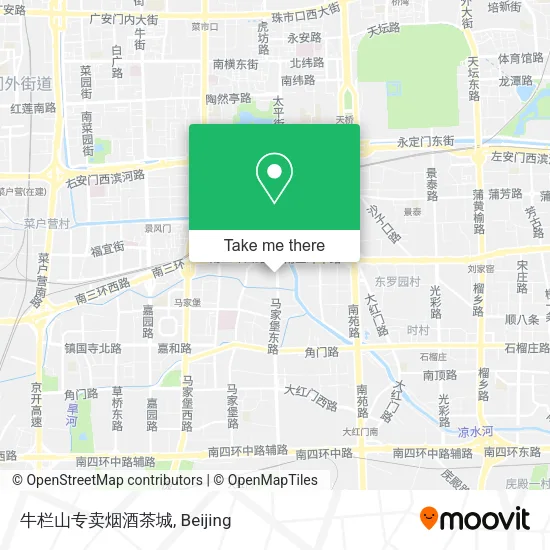 牛栏山专卖烟酒茶城 map