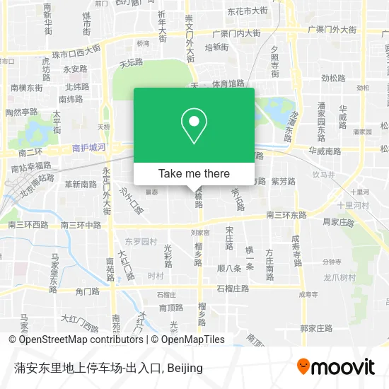蒲安东里地上停车场-出入口 map