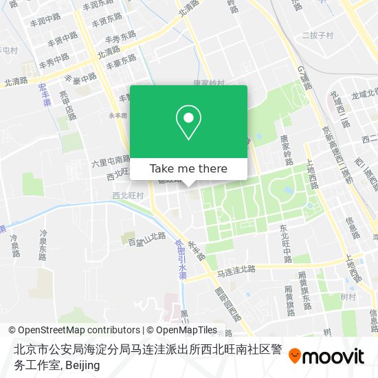 北京市公安局海淀分局马连洼派出所西北旺南社区警务工作室 map