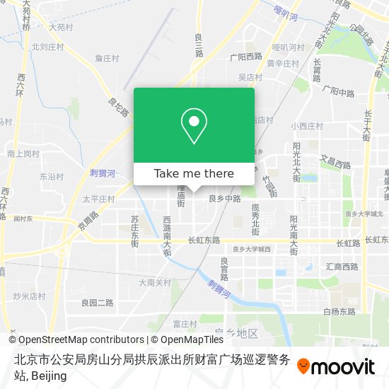 北京市公安局房山分局拱辰派出所财富广场巡逻警务站 map