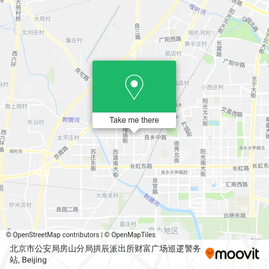 北京市公安局房山分局拱辰派出所财富广场巡逻警务站 map