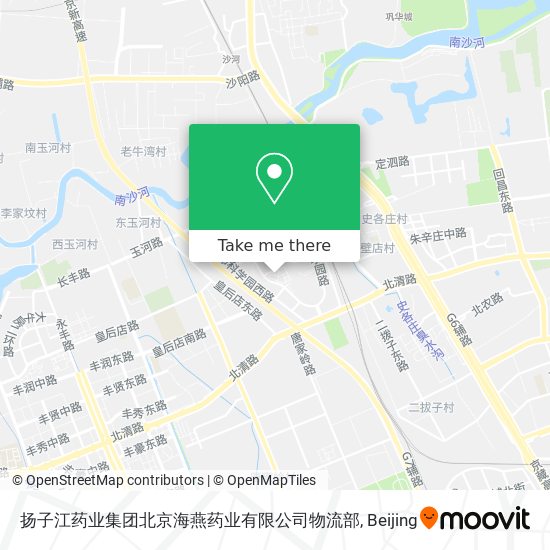 扬子江药业集团北京海燕药业有限公司物流部 map