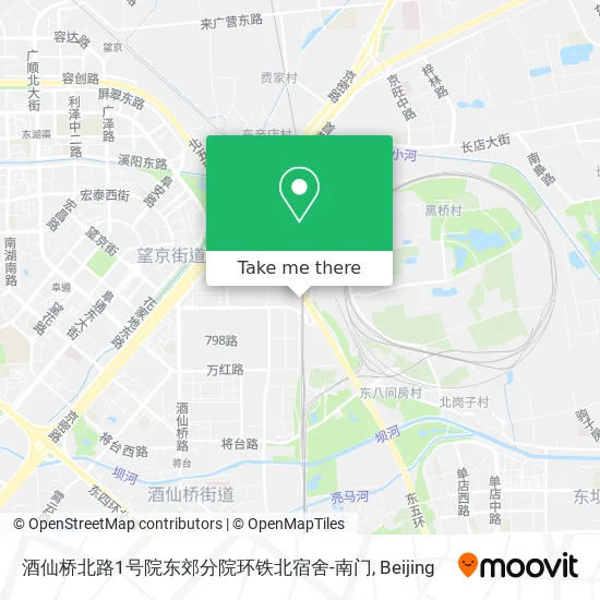 酒仙桥北路1号院东郊分院环铁北宿舍-南门 map