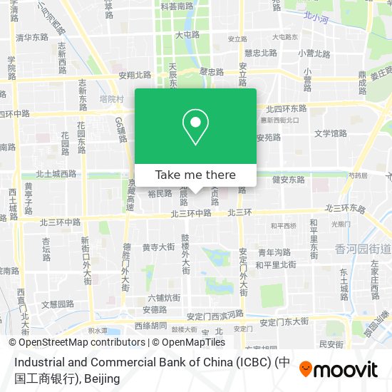 Industrial and Commercial Bank of China (ICBC) (中国工商银行) map