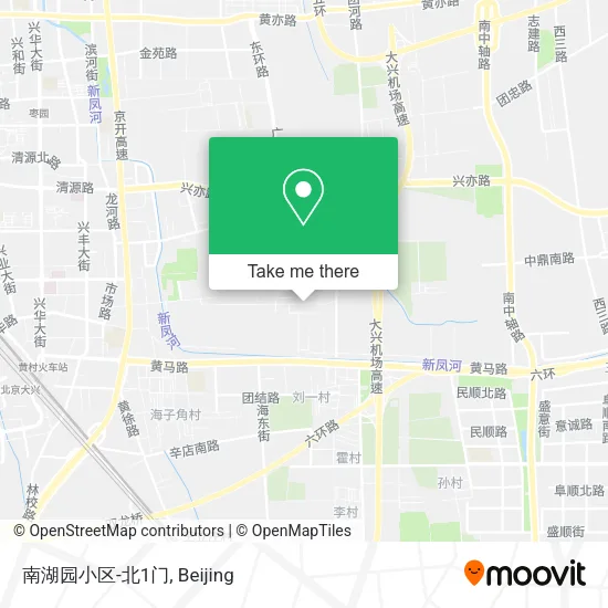 南湖园小区-北1门 map