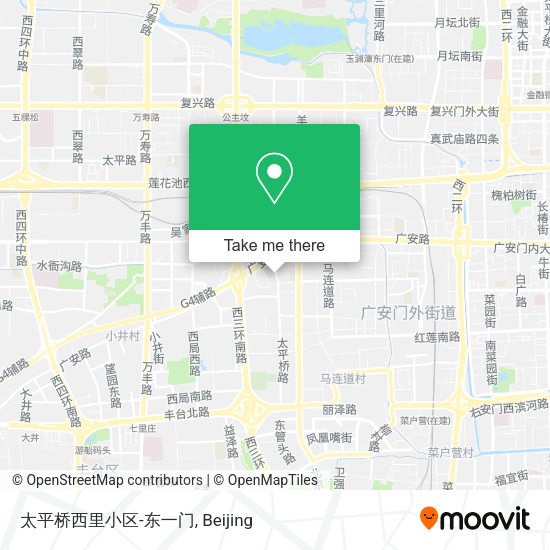 太平桥西里小区-东一门 map