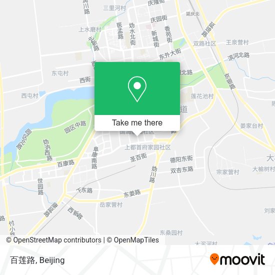 百莲路 map