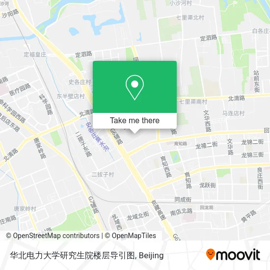 华北电力大学研究生院楼层导引图 map