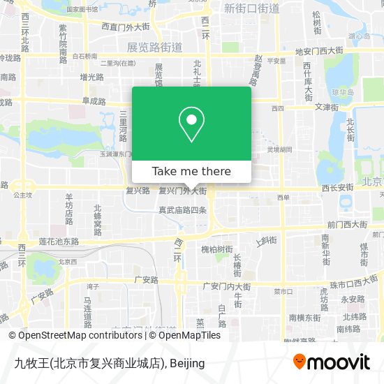 九牧王(北京市复兴商业城店) map