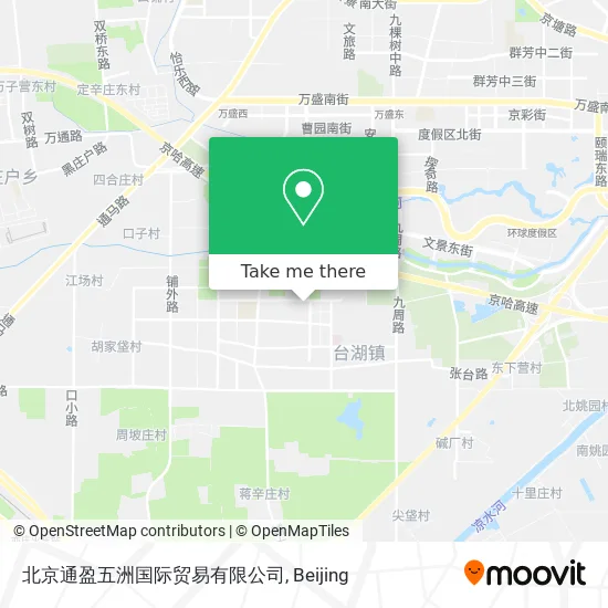 北京通盈五洲国际贸易有限公司 map