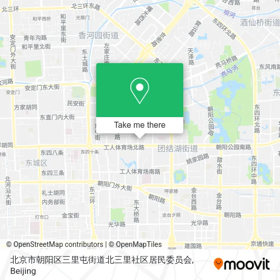 北京市朝阳区三里屯街道北三里社区居民委员会 map